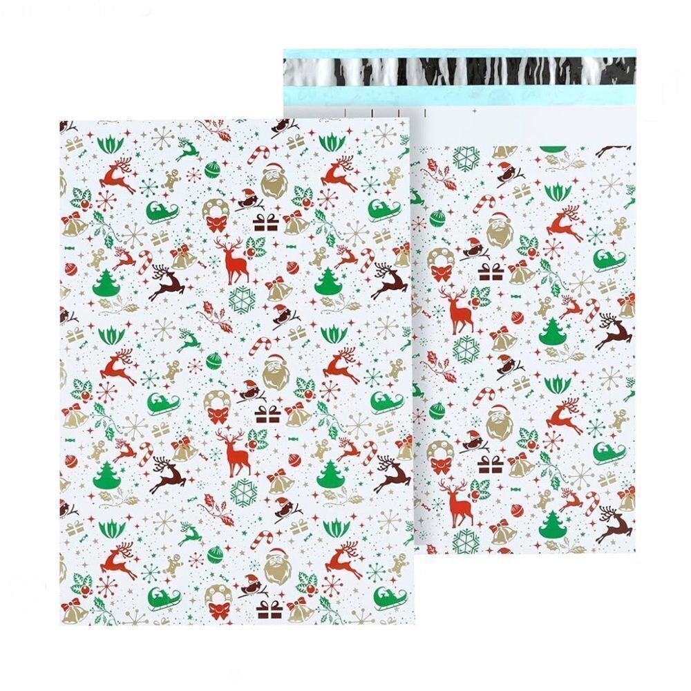 Christmas Print Poly Mailers